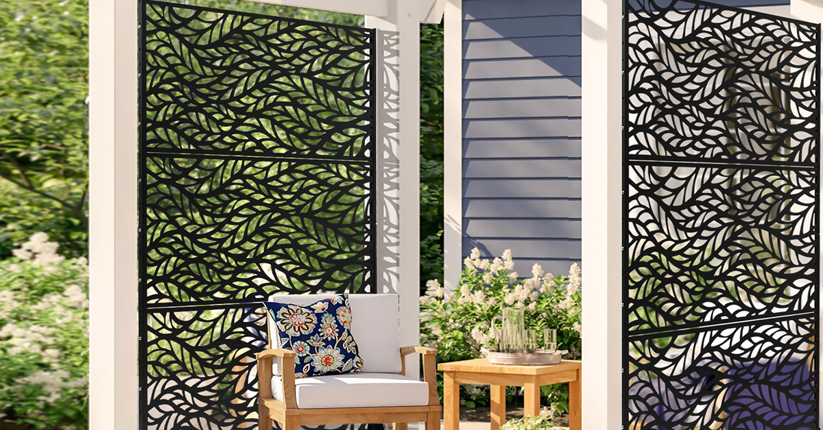 Amazon.com: VEVOR Metal Privacy Screen, 47